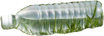 A water bottle
